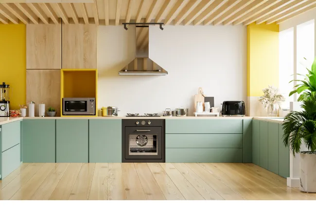 desain dapur biophilic