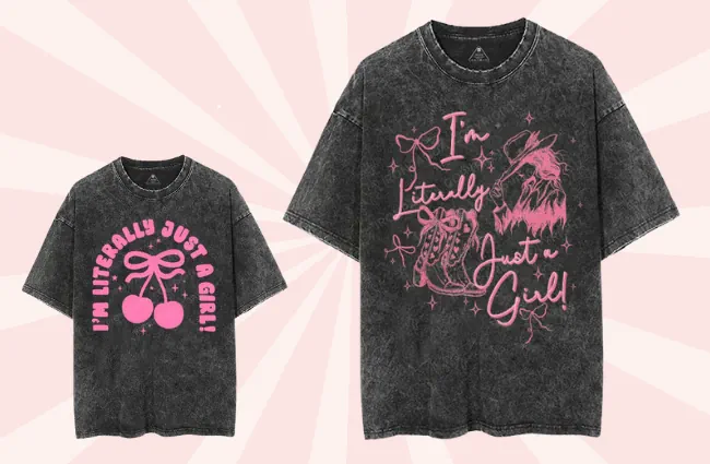 girl printed gym shirt